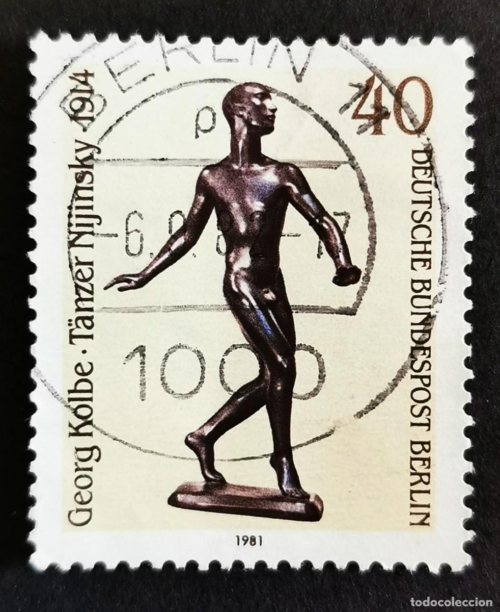 Sellos: Sello Alemania Berl&iacute;n 1981, Bailarina Nijinsky (1914) - Georg Kolbe, 40 Pf. Michel: DE-BE 655