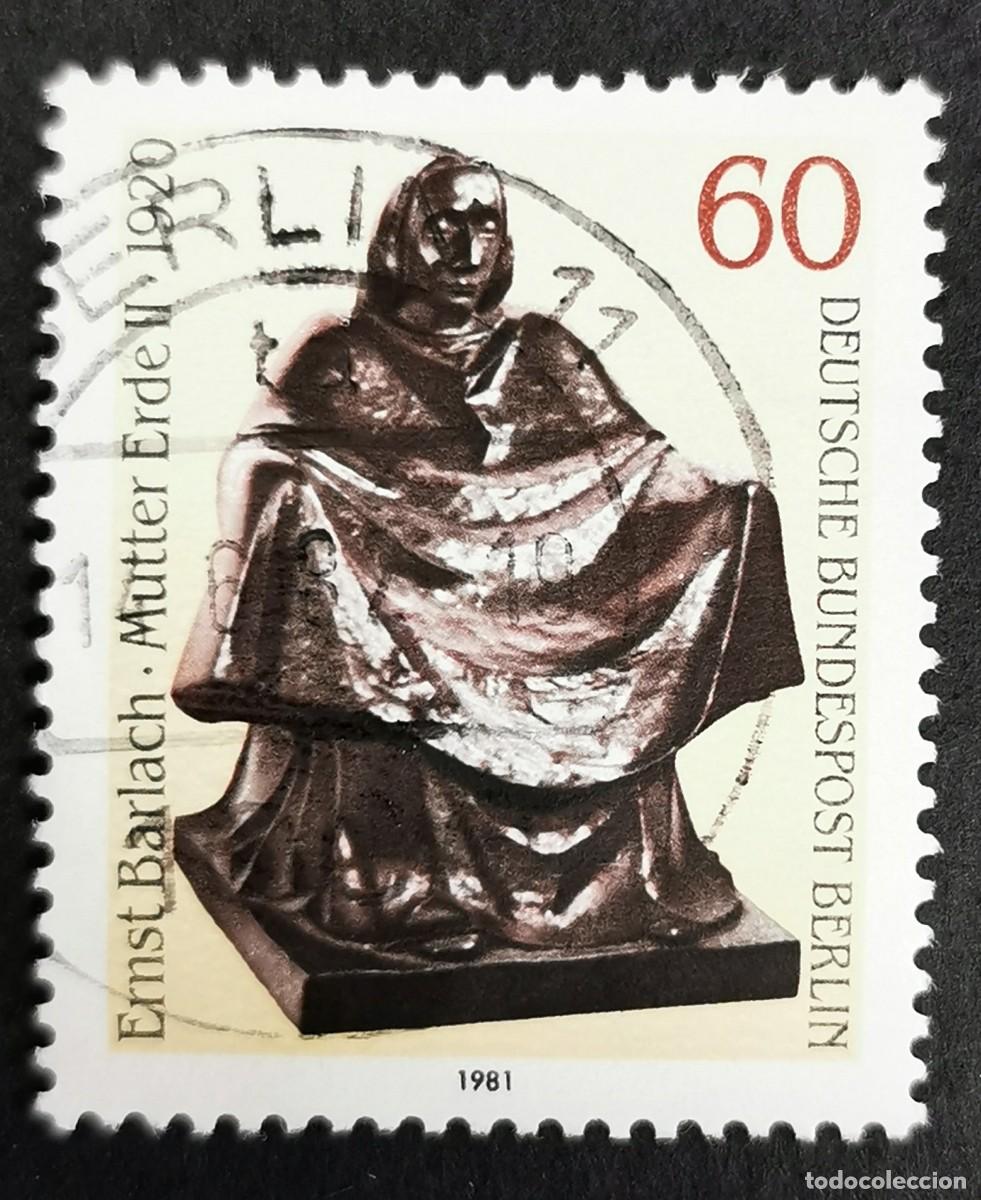 Sellos: Sello Alemania Berl&iacute;n 1981, Madre Tierra II (1920) - Ernst Barlach, 60 Pf. Michel: DE-BE 656