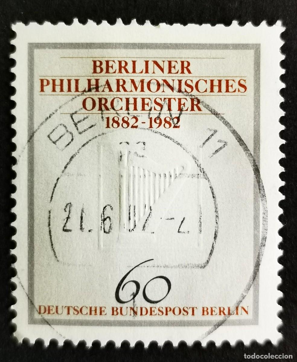 Sellos: Sello Alemania Berl&iacute;n 1982, Arpa, inscripci&oacute;n, 60 Pf. Michel: DE-BE 666