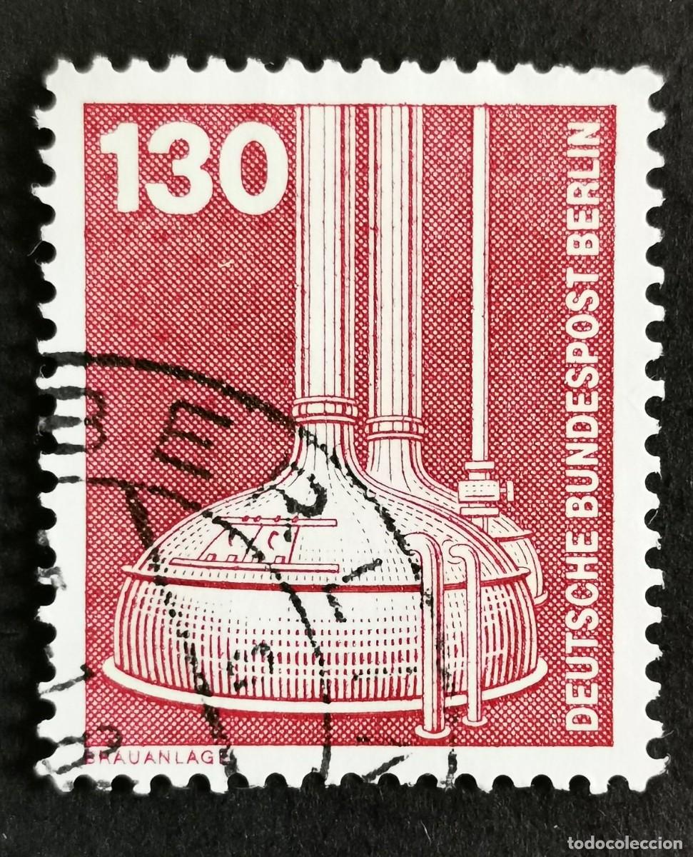 Sellos: Sello Alemania Berl&iacute;n 1982, Industria: Equipos elaboraci&oacute;n de cerveza, 130 Pf. Michel: DE-BE 669