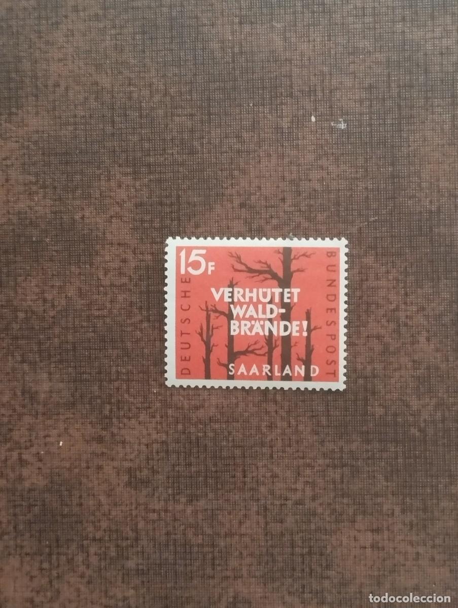 Sellos: 16.08/ Sarre/ Alemania Federal.1958. 15fr. Serie completa en nuevo