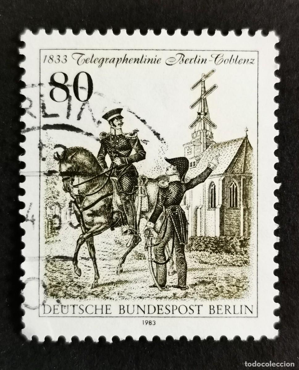 Sellos: Sello Alemania Berl&iacute;n 1983, Inspectores telegr&aacute;ficos reales prusianos , 80 Pf. Michel: DE-BE 693