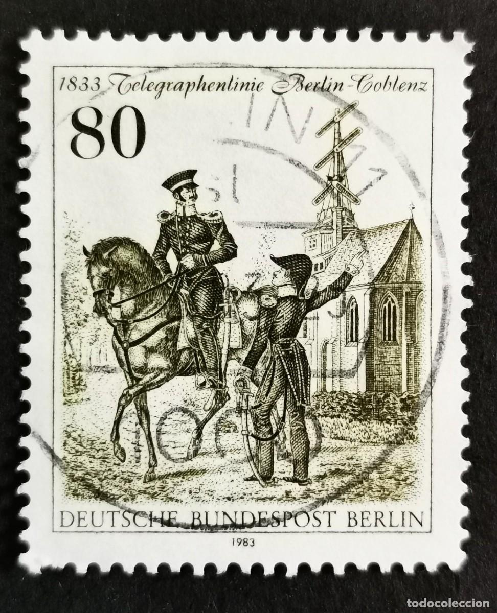 Sellos: Sello Alemania Berl&iacute;n 1983, Inspectores telegr&aacute;ficos reales prusianos , 80 Pf. Michel: DE-BE 693