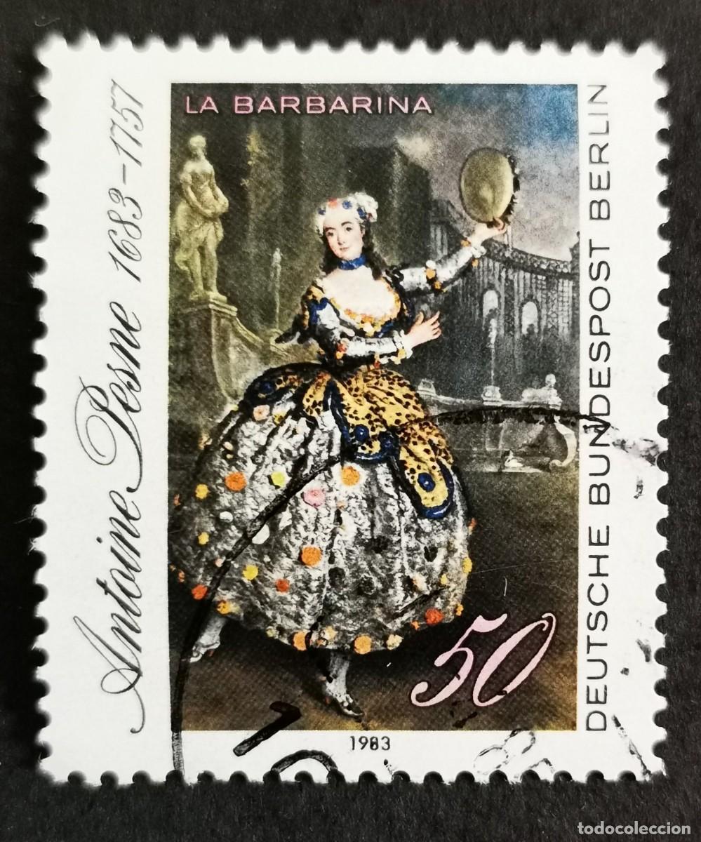 Sellos: Sello Alemania Berl&iacute;n 1983, La Barbarina (pintura de Barbara Campanini), 50 Pf. Michel: DE-BE 700