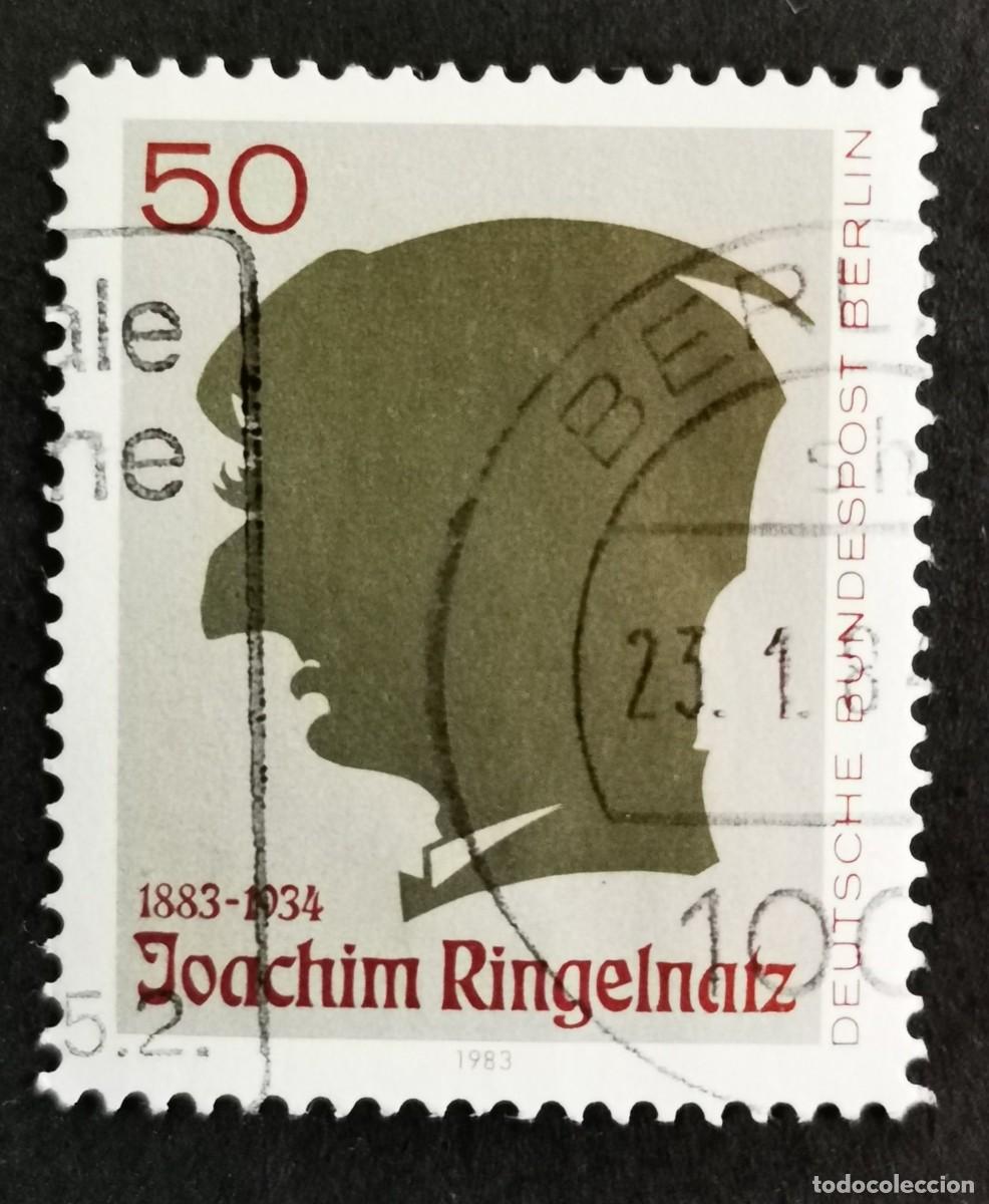 Sellos: Sello Alemania Berl&iacute;n 1983, Joachim Ringelnatz, poeta y pintor, 50 Pf. Michel: DE-BE 701