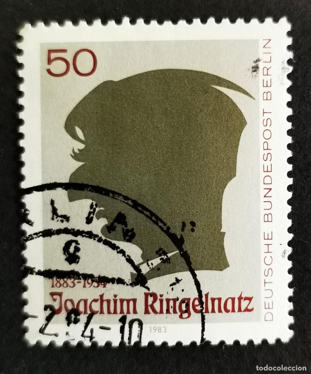 Sellos: Sello Alemania Berl&iacute;n 1983, Joachim Ringelnatz, poeta y pintor, 50 Pf. Michel: DE-BE 701