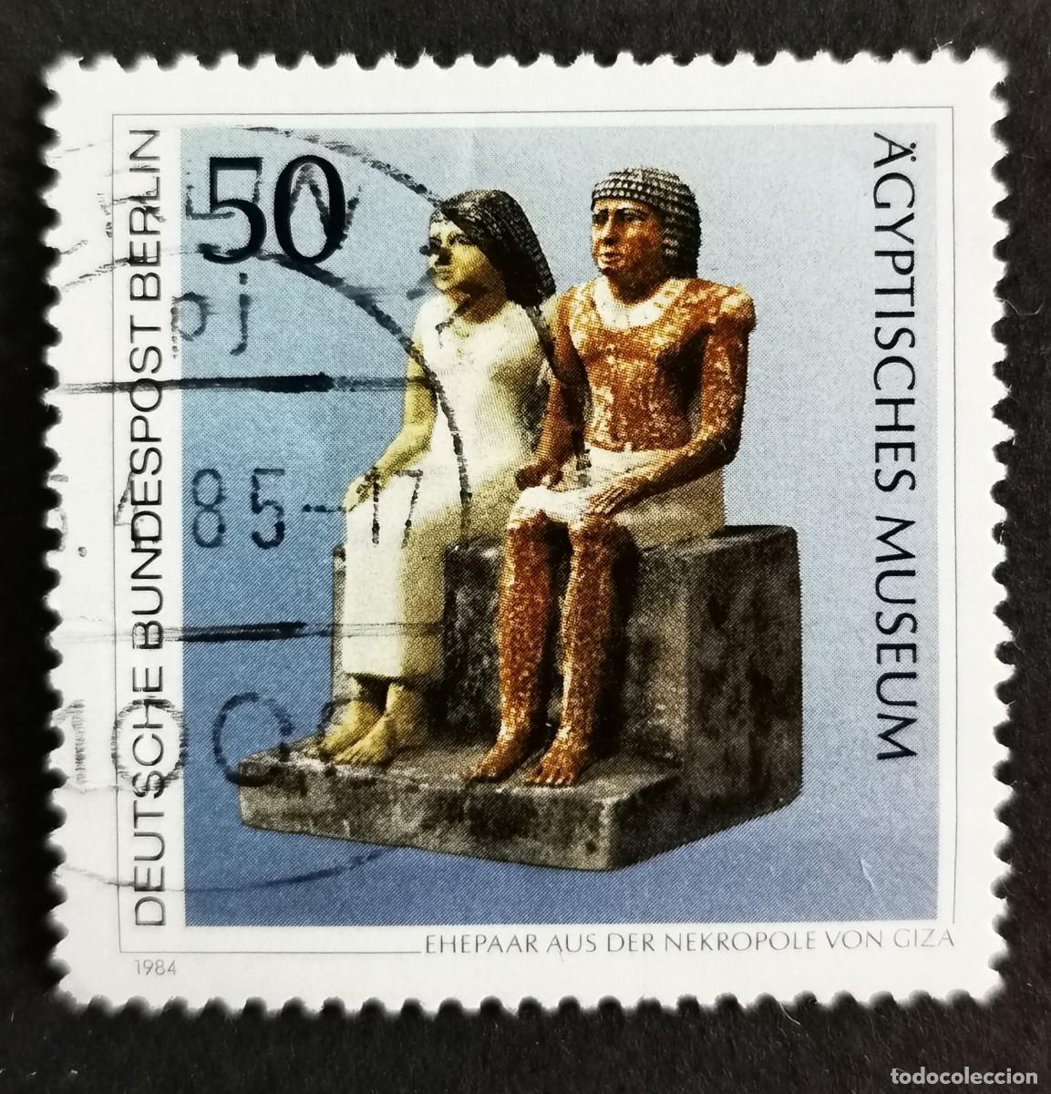 Sellos: Sello Alemania Berl&iacute;n 1984, Pareja procedente necr&oacute;polis Giza, 50 Pf. Michel: DE-BE 709