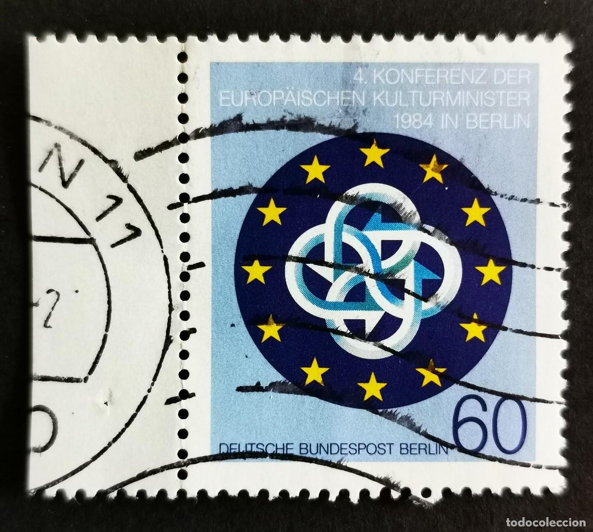 Sellos: Sello Alemania Berl&iacute;n 1984, Credencial de la conferencia, 60 Pf. Michel: DE-BE 721