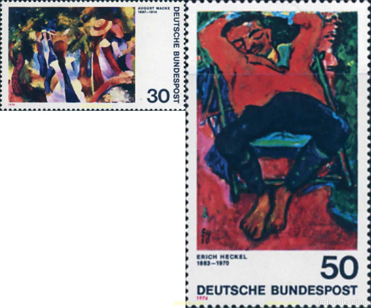 Sellos: 150221 MNH ALEMANIA FEDERAL 1974 PINTURA EXPRESIONISTA ALEMANA