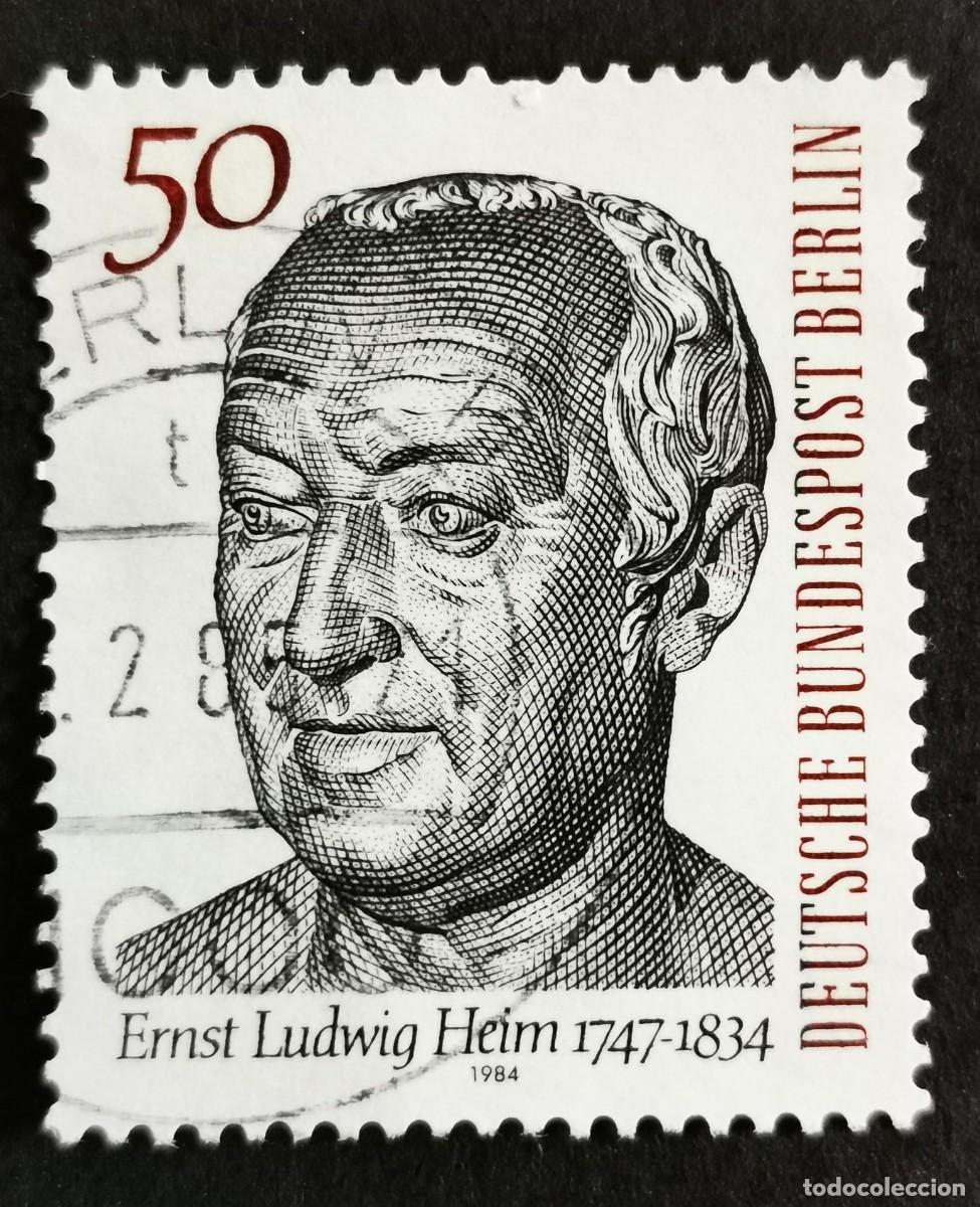 Sellos: Sello Alemania Berl&iacute;n 1984, Dr. Ernst Ludwig Heim, pionero de la medicina., 50 Pf. Michel: DE-BE 723