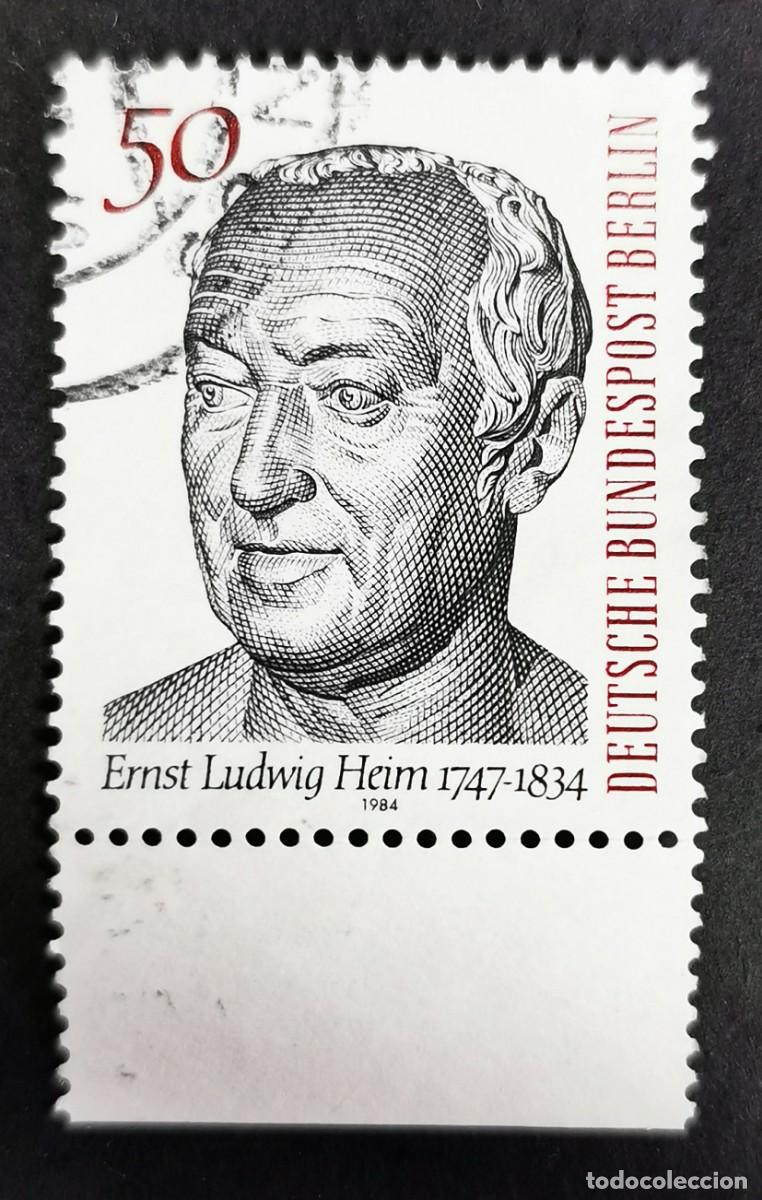 Sellos: Sello Alemania Berl&iacute;n 1984, Dr. Ernst Ludwig Heim, pionero de la medicina., 50 Pf. Michel: DE-BE 723