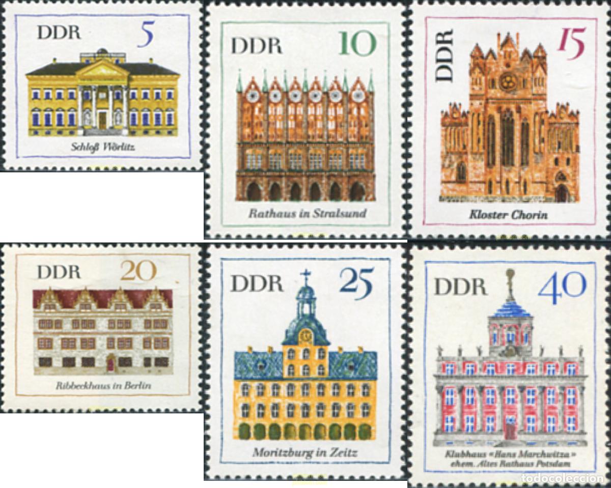 Sellos: 150641 MNH ALEMANIA DEMOCRATICA 1967 EDIFICIOS