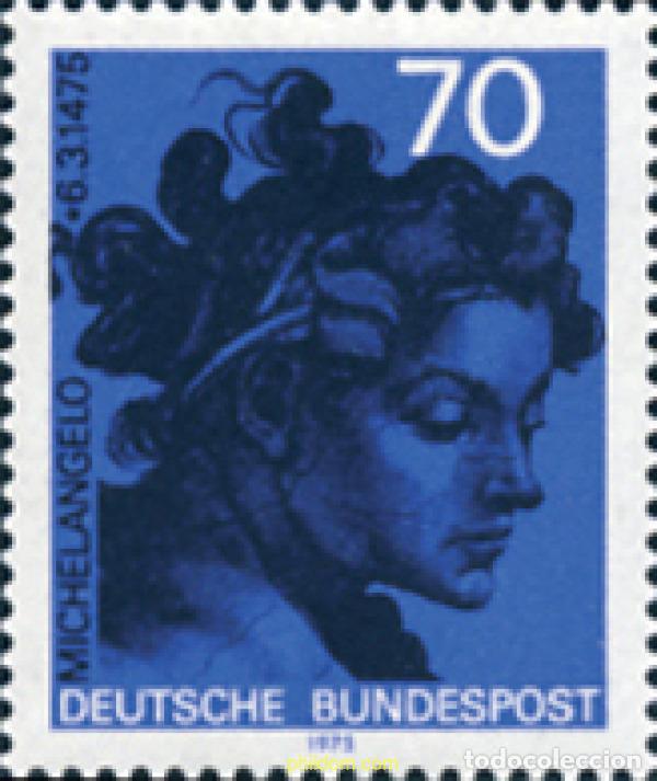 Sellos: 150228 MNH ALEMANIA FEDERAL 1975 500 ANIVERSARIO DEL NACIMIENTO DE MICHELANGELO BUONARROTI