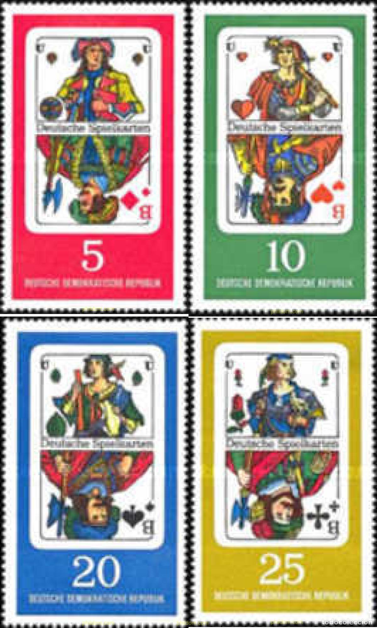 Sellos: 64521 MNH ALEMANIA DEMOCRATICA 1967 JUEGOS DE CARTAS