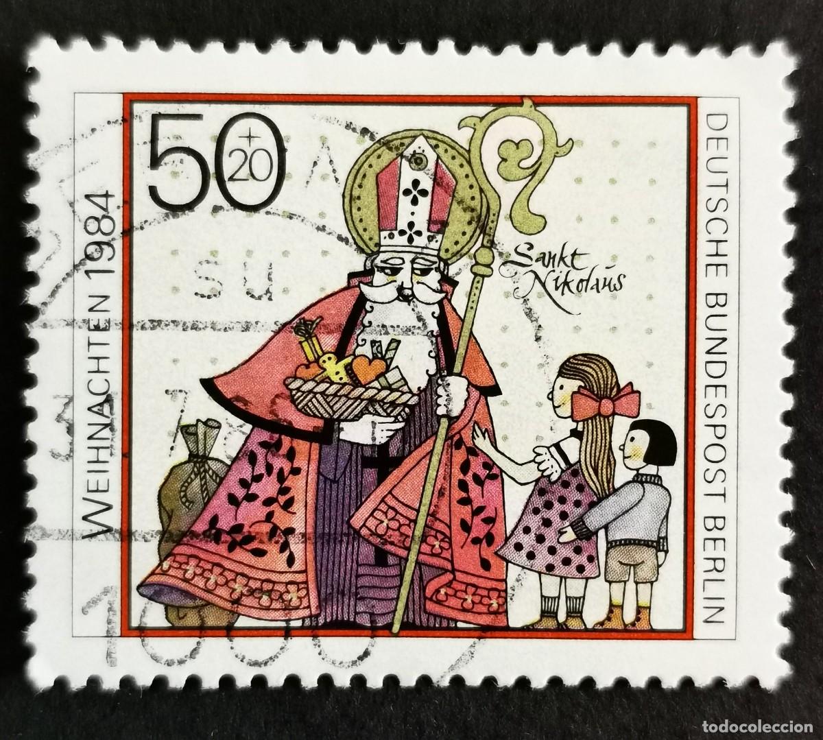 Sellos: Sello Alemania Berl&iacute;n 1984, San Nicol&aacute;s, 50+20 Pf. Michel: DE-BE 729