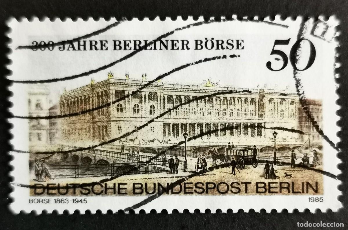 Sellos: Sello Alemania Berl&iacute;n 1985, Bolsa de Berl&iacute;n (1863-1945), 50 Pf. Michel: DE-BE 740