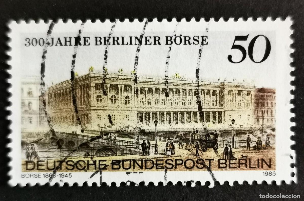 Sellos: Sello Alemania Berl&iacute;n 1985, Bolsa de Berl&iacute;n (1863-1945), 50 Pf. Michel: DE-BE 740