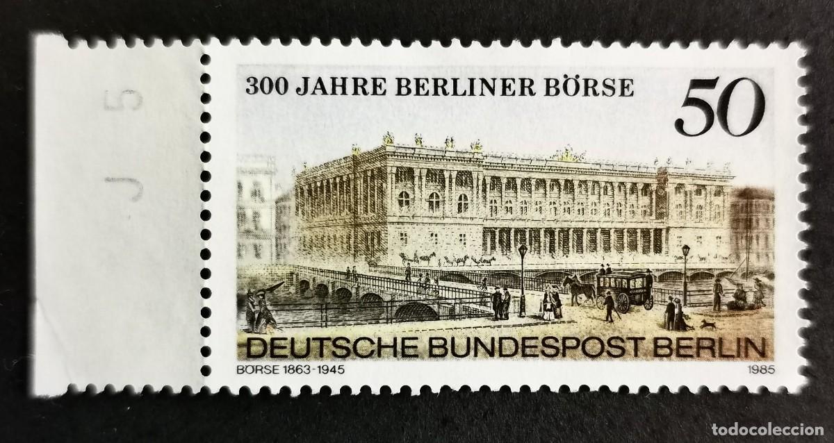 Sellos: Sello Alemania Berl&iacute;n 1985, Bolsa de Berl&iacute;n (1863-1945), 50 Pf. Michel: DE-BE 740