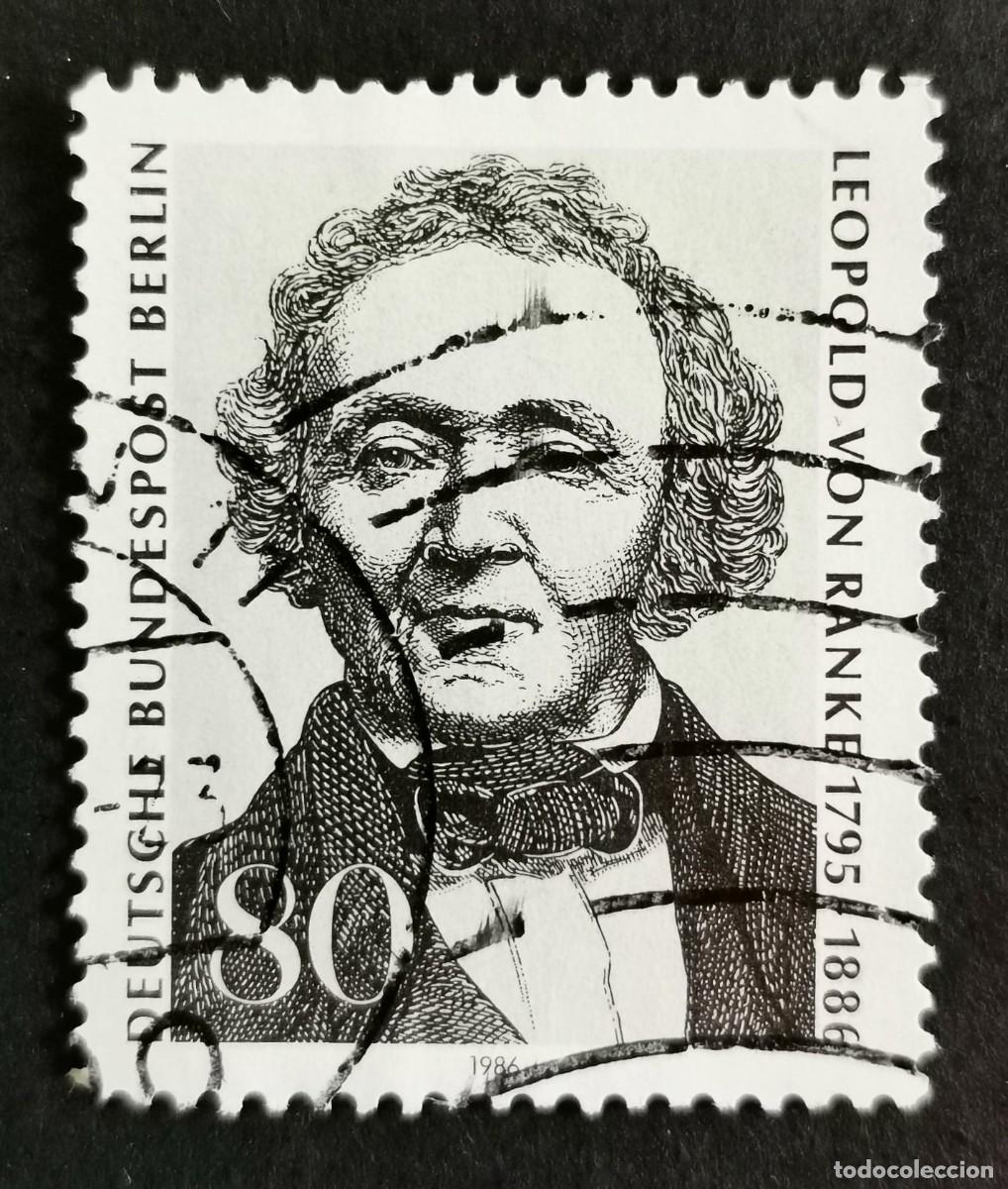 Sellos: Sello Alemania Berl&iacute;n 1986, Leopold von Ranke (historiador), 80 Pf. Michel: DE-BE 759