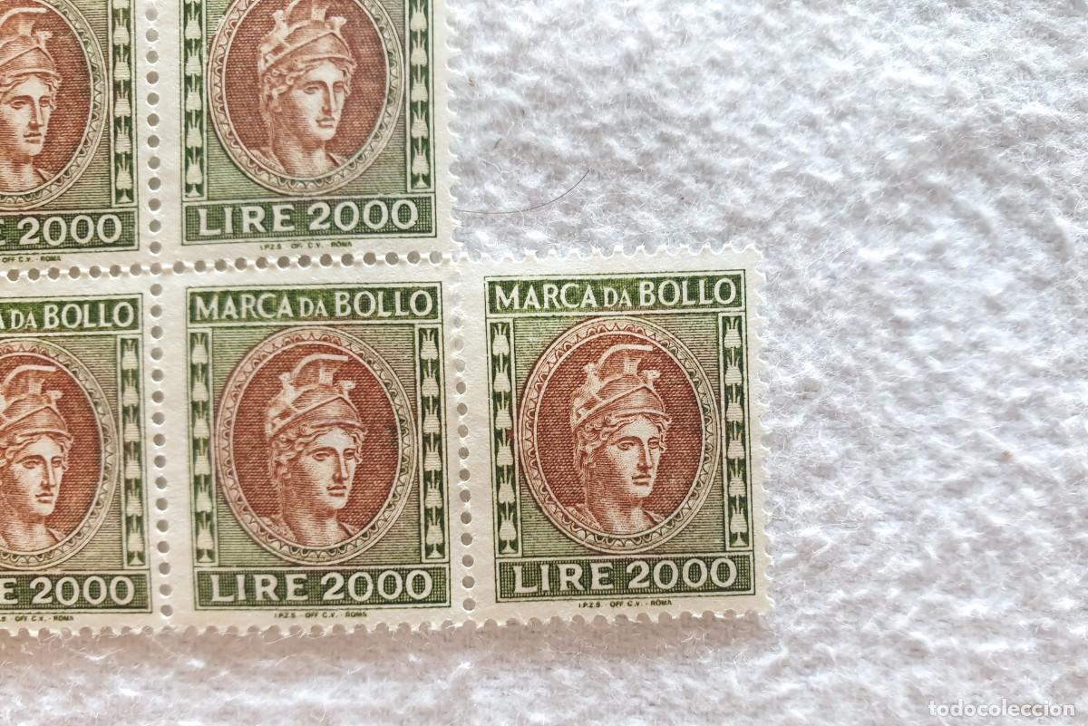 Sellos: Sellos fiscales antiguos de 2000 liras - nuevos