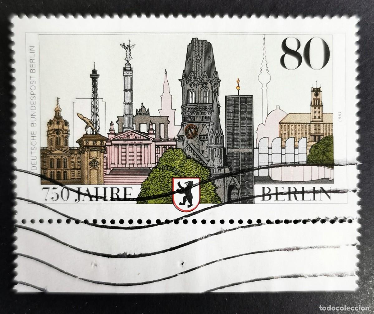 Sellos: Sello Alemania Berl&iacute;n 1987, Lugares de inter&eacute;s de Berl&iacute;n, City Arms, 80 Pf. Michel: DE-BE 776