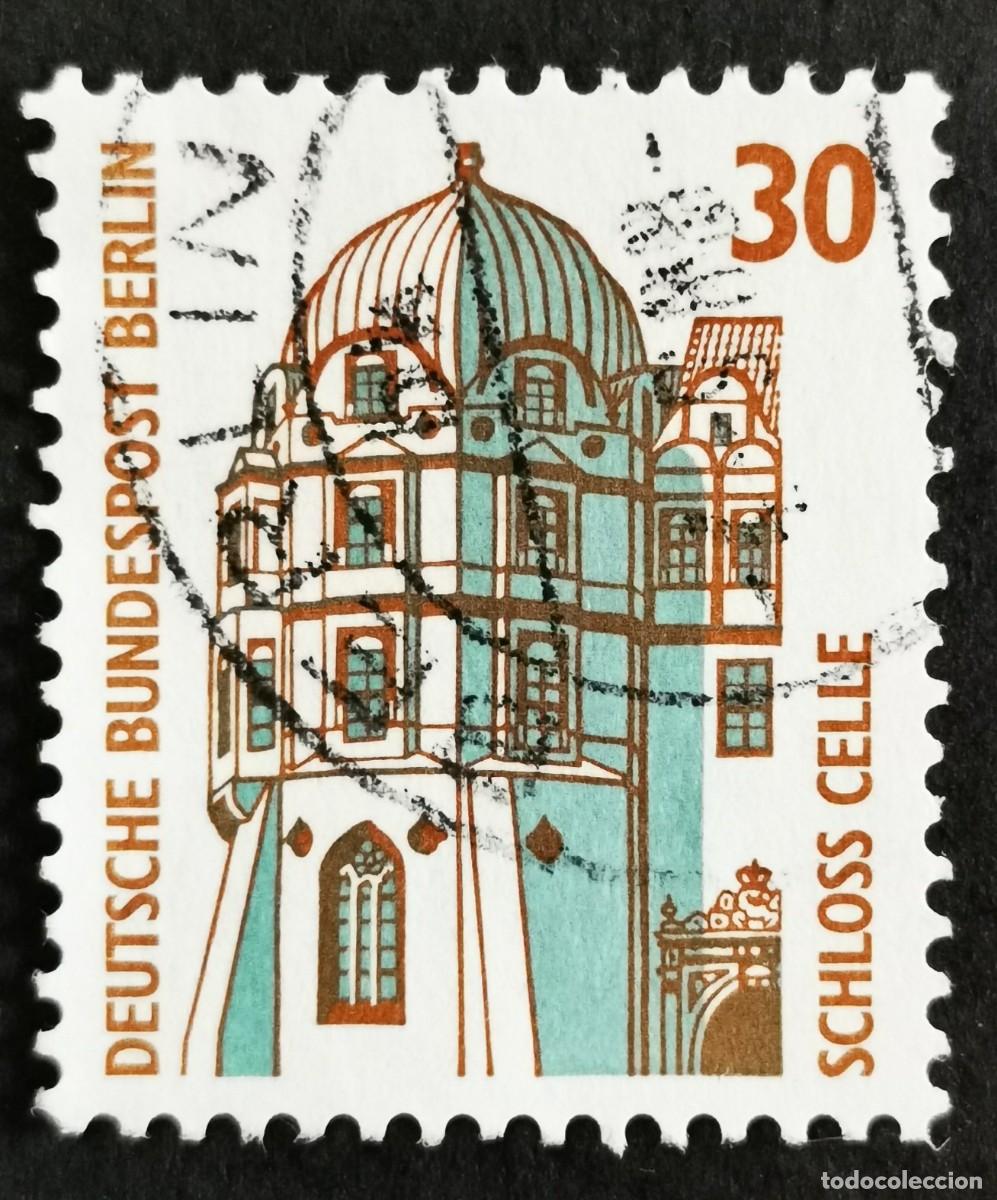 Sellos: Sello Alemania Berl&iacute;n 1987, Torre esquina castillo Celle, 30 Pf. Michel: DE-BE 793A