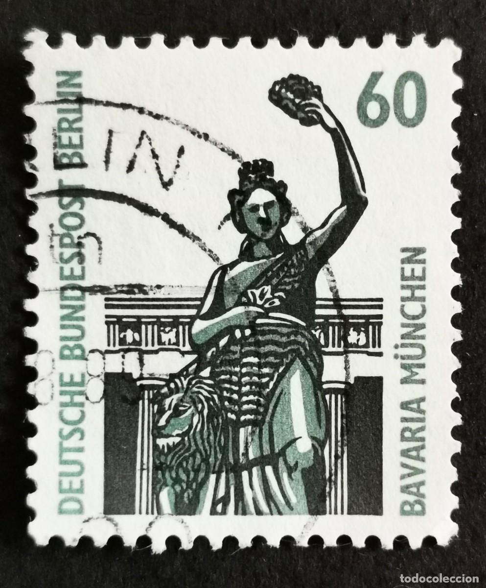 Sellos: Sello Alemania Berl&iacute;n 1987, Baviera, M&uacute;nich, 60 Pf. Michel: DE-BE 795A
