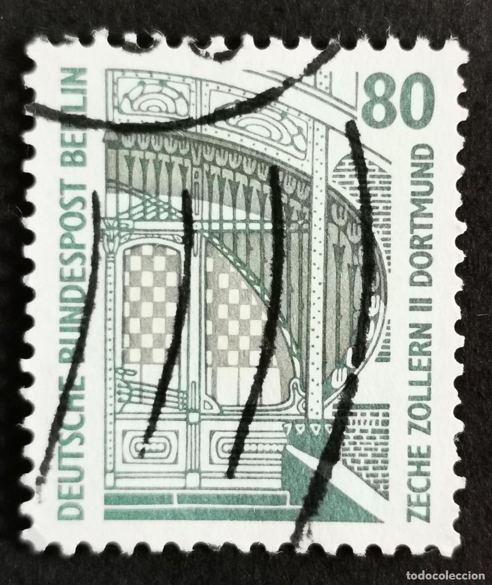 Sellos: Sello Alemania Berl&iacute;n 1987, Entrada principal mina carb&oacute;n Zollern II, 80 Pf. Michel: DE-BE 796A