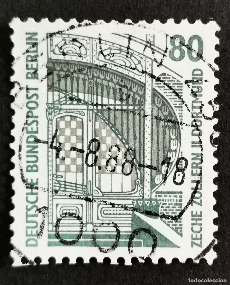 Sellos: Sello Alemania Berl&iacute;n 1987, Entrada principal mina carb&oacute;n Zollern II, 80 Pf. Michel: DE-BE 796A