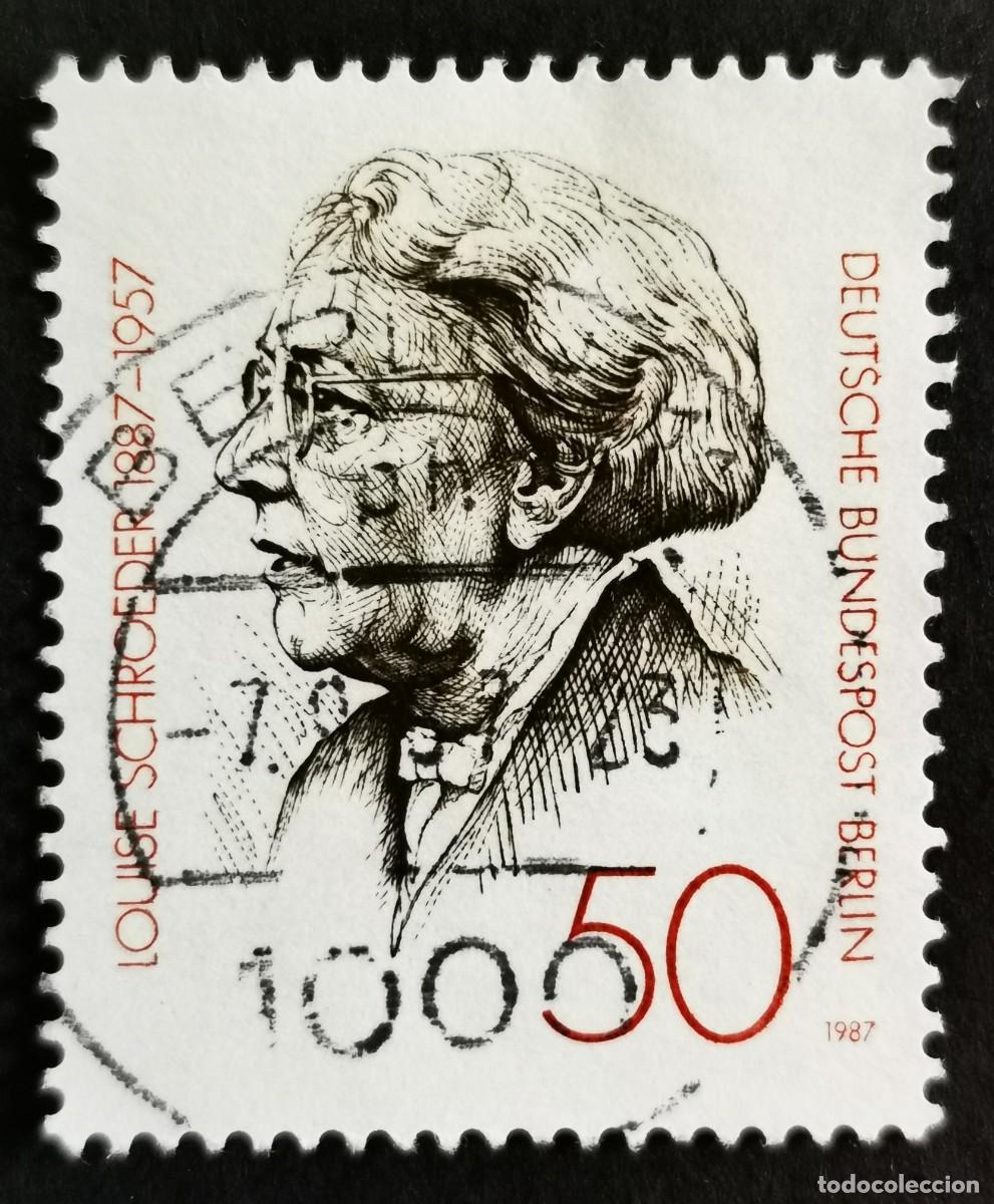 Sellos: Sello Alemania Berl&iacute;n 1987, Louise Schroeder (1887-1957), pol&iacute;tica, 50 Pf. Michel: DE-BE 779