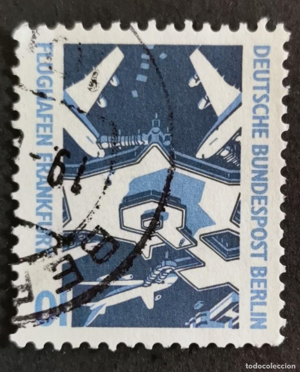Sellos: Sello Alemania Berl&iacute;n 1988, Aeropuerto de Frankfurt, 10 Pf. Michel: DE-BE 798A