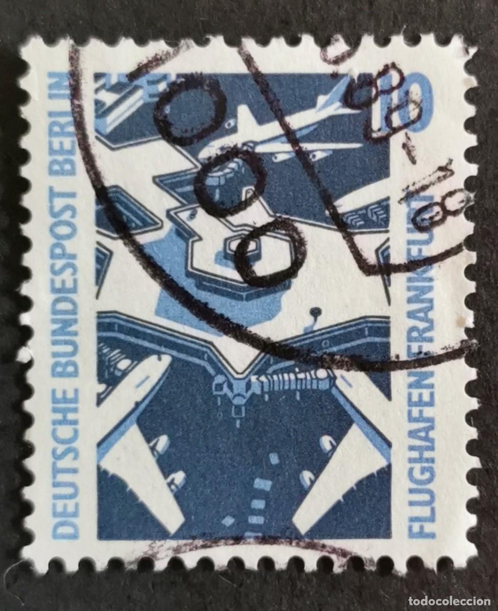 Sellos: Sello Alemania Berl&iacute;n 1988, Aeropuerto de Frankfurt, 10 Pf. Michel: DE-BE 798A