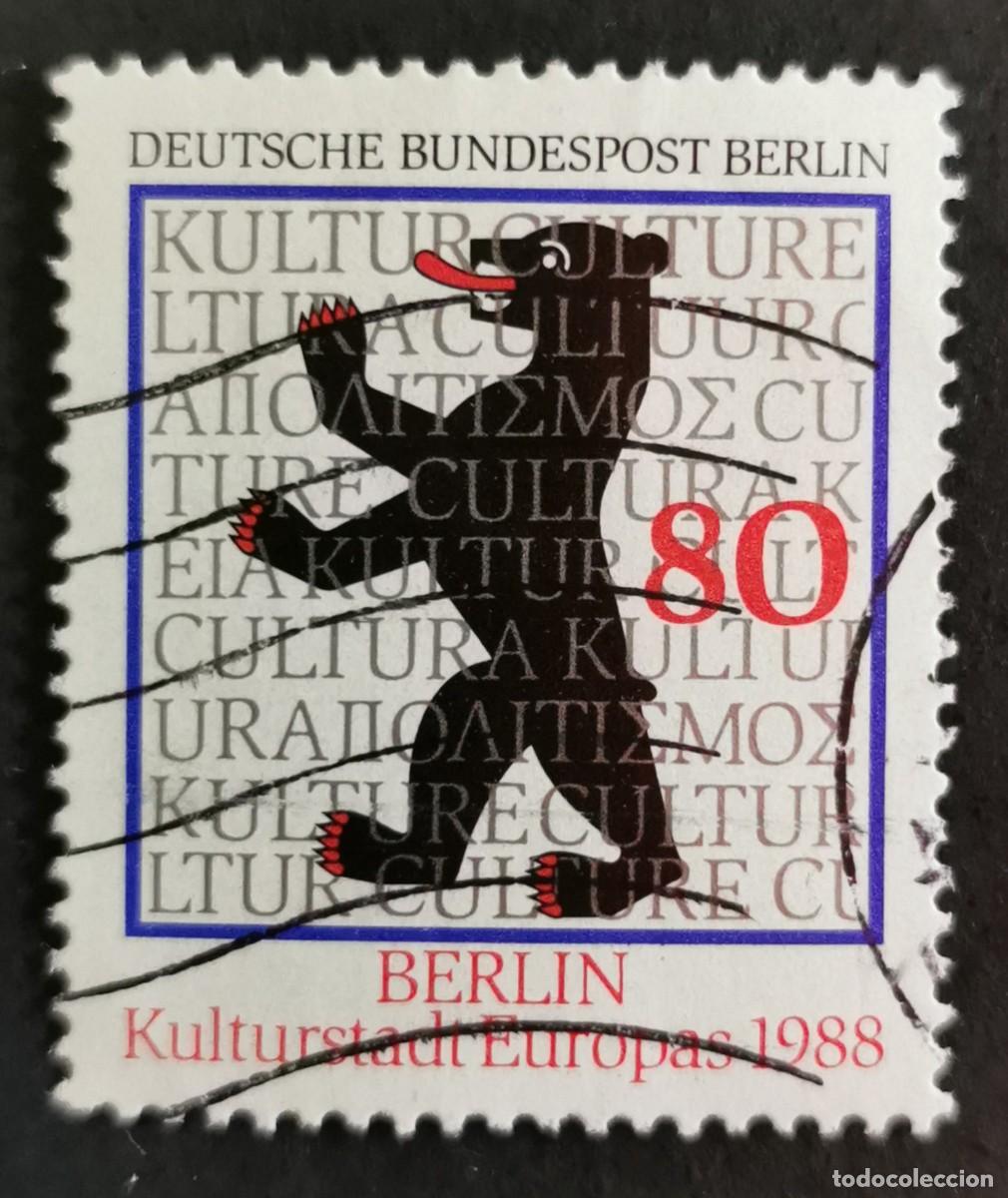 Sellos: Sello Alemania Berl&iacute;n 1988, Oso her&aacute;ldico, 80 Pf. Michel: DE-BE 800