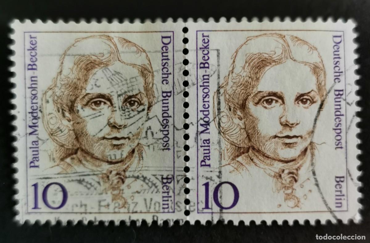 Sellos: Sello Alemania Berl&iacute;n 1988, Mujeres alemanas: Paula Modersohn-Becker, 10 Pf. Michel: DE-BE 806