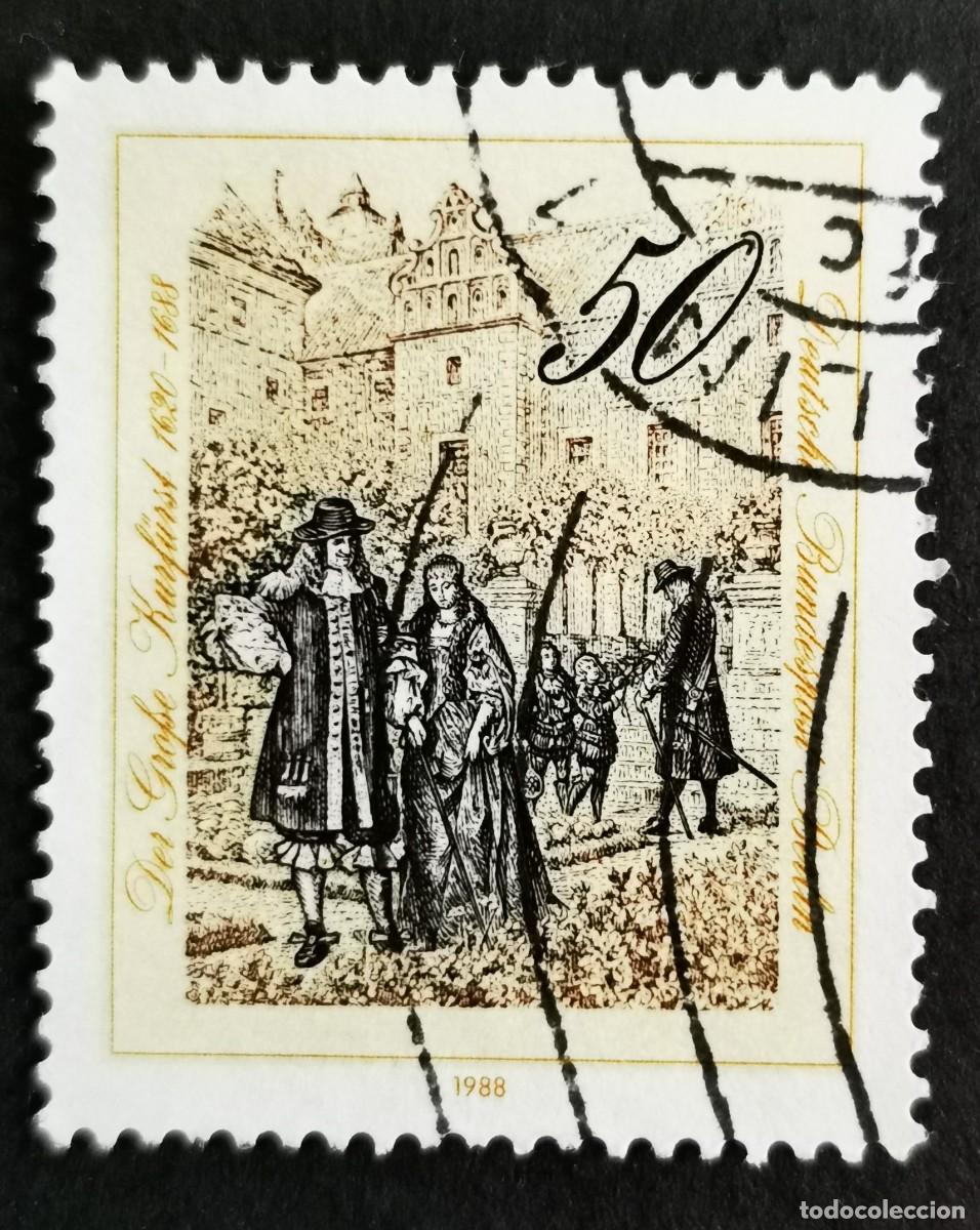 Sellos: Sello Alemania Berl&iacute;n 1988, Friedrich Wilhelm y su familia, 50 Pf. Michel: DE-BE 813