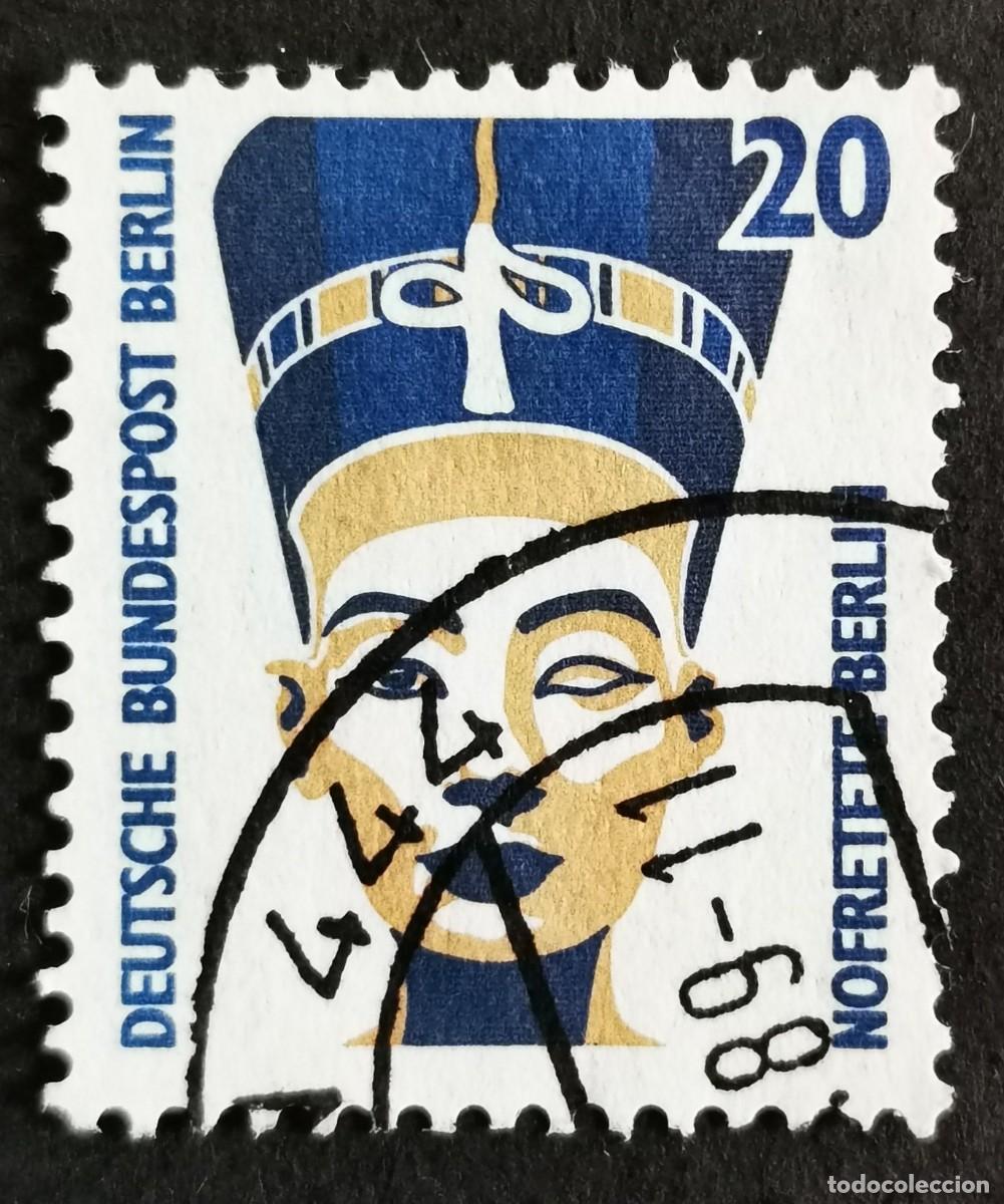 Sellos: Sello Alemania Berl&iacute;n 1988, Busto de Nefertiti, Berl&iacute;n, 50 Pf. Michel: DE-BE 813