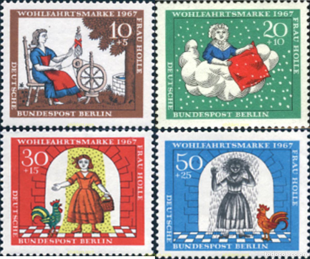 Sellos: 131020 MNH ALEMANIA. Berl&iacute;n 1967 PRO OBRAS DE BENEFICENCIA. CUENTOS