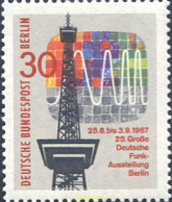 Sellos: 131019 MNH ALEMANIA. Berl&iacute;n 1967 EXPOSICION NACIONAL DE RADIODIFUSION Y TELEVISION