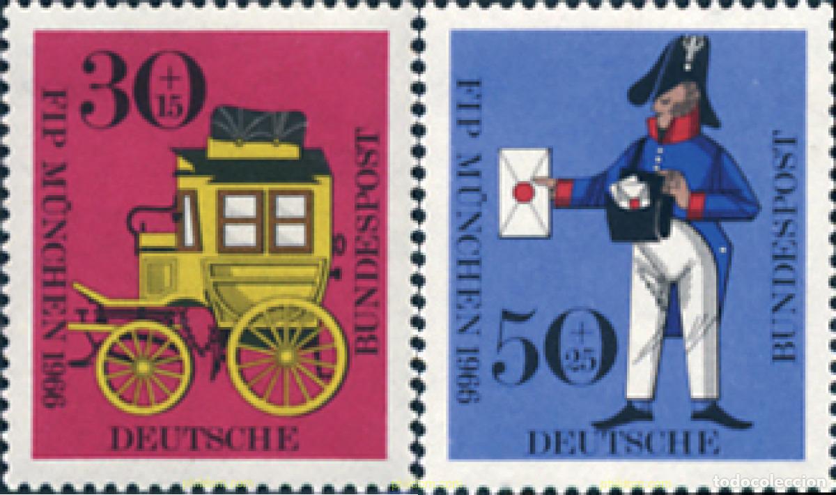 Sellos: 150118 MNH ALEMANIA FEDERAL 1966 CONGRESO DE LA FEDERACION INTERNACIONAL DE FILATELIA EN MUNICH