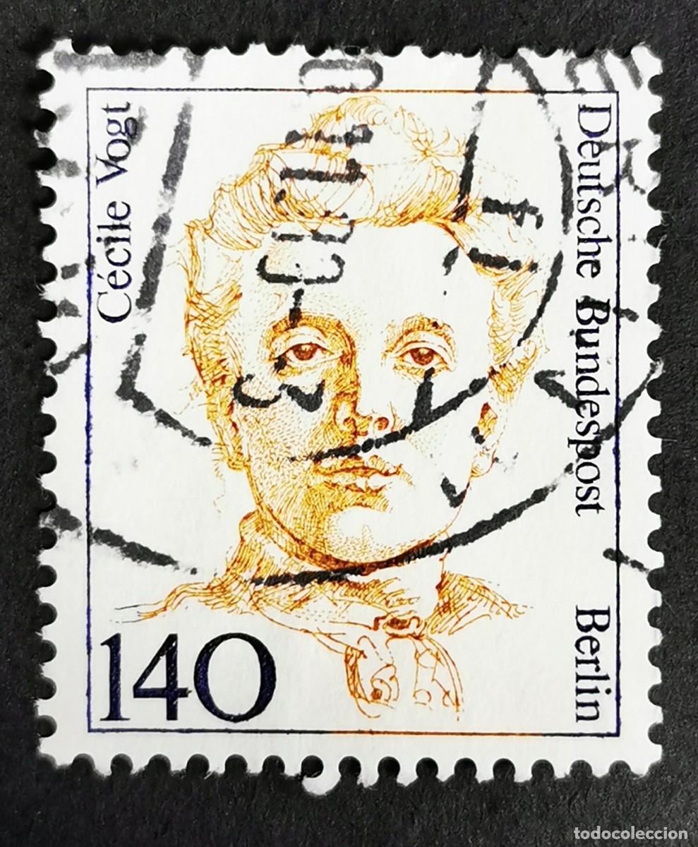 Sellos: Sello Alemania Berl&iacute;n 1989, Mujeres alemanas: C&eacute;cile Vogt (1875-1962), 140 Pf. Michel: DE-BE 848