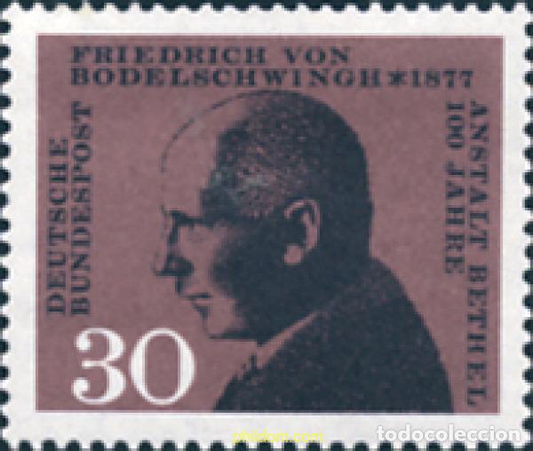 Sellos: 150125 MNH ALEMANIA FEDERAL 1967 CENTENARIO DE LA INSTITUCION BETHEL