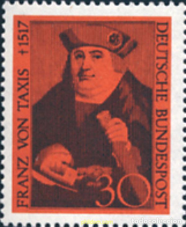 Sellos: 150123 MNH ALEMANIA FEDERAL 1967 450 ANIVERSARIO DE LA MUERTE DE FRANZ VON TAXIS