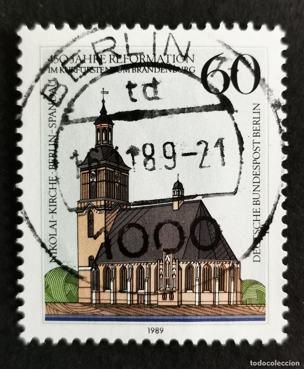 Sellos: Sello Alemania Berl&iacute;n 1989, Iglesia de San Nicol&aacute;s, Berl&iacute;n-Spandau, 60 Pf. Michel: DE-BE 855