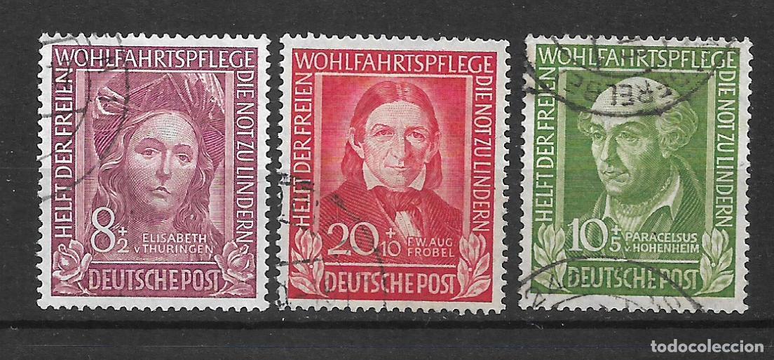 Sellos: alemania 1949 michel 117/119 usado - 1/30