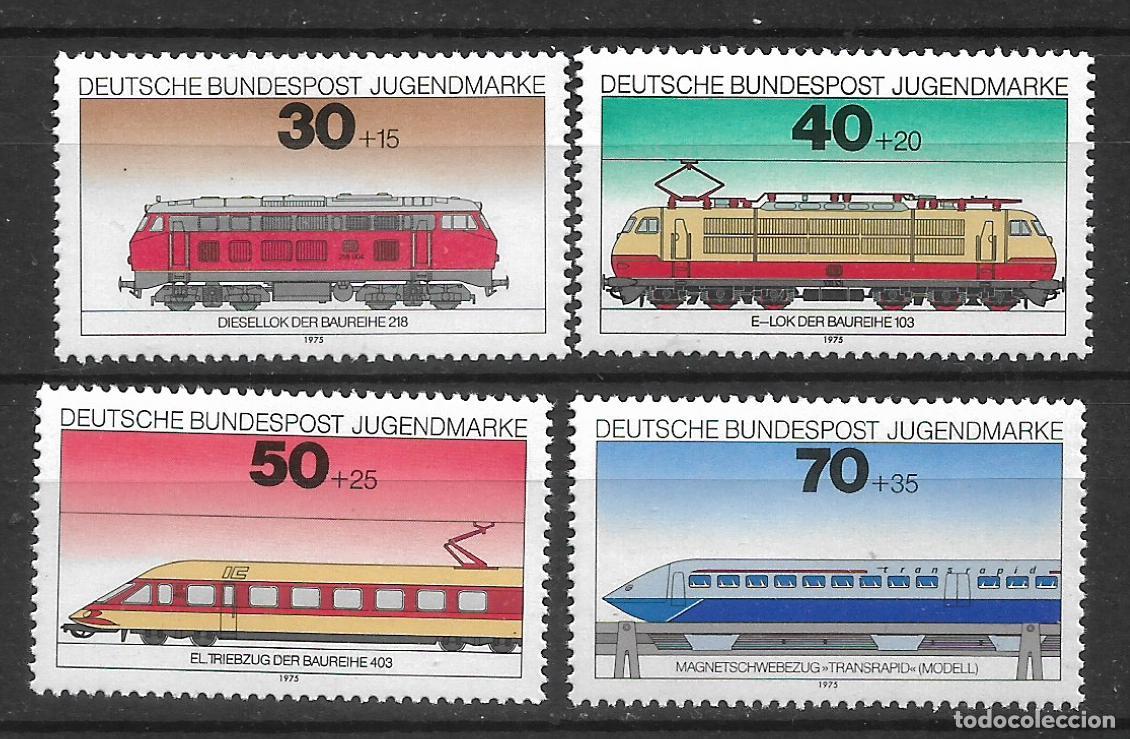 Sellos: alemania 1975 michel 836/839 ** mnh trenes - 1/30