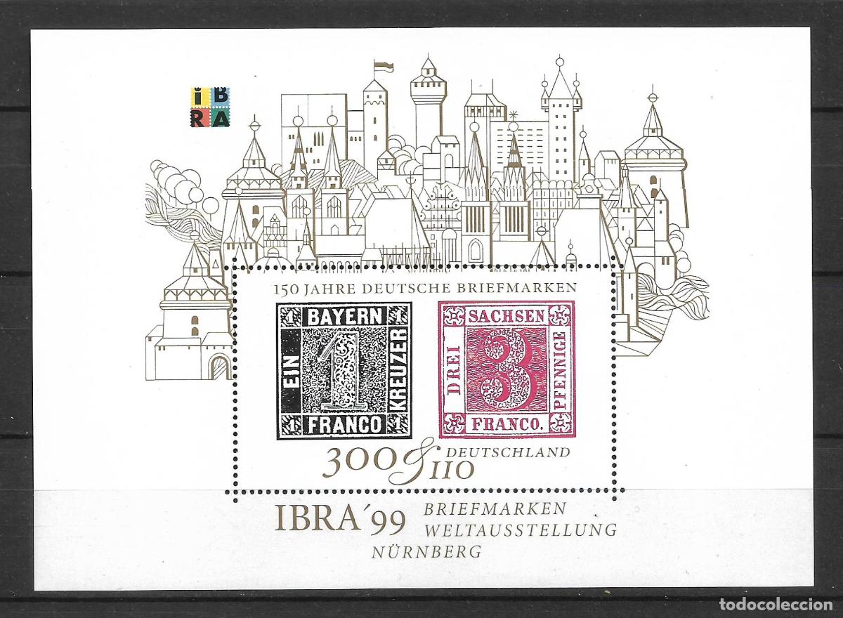 Sellos: alemania 1999 michel hoja bloque 46 ** mnh - 24/1