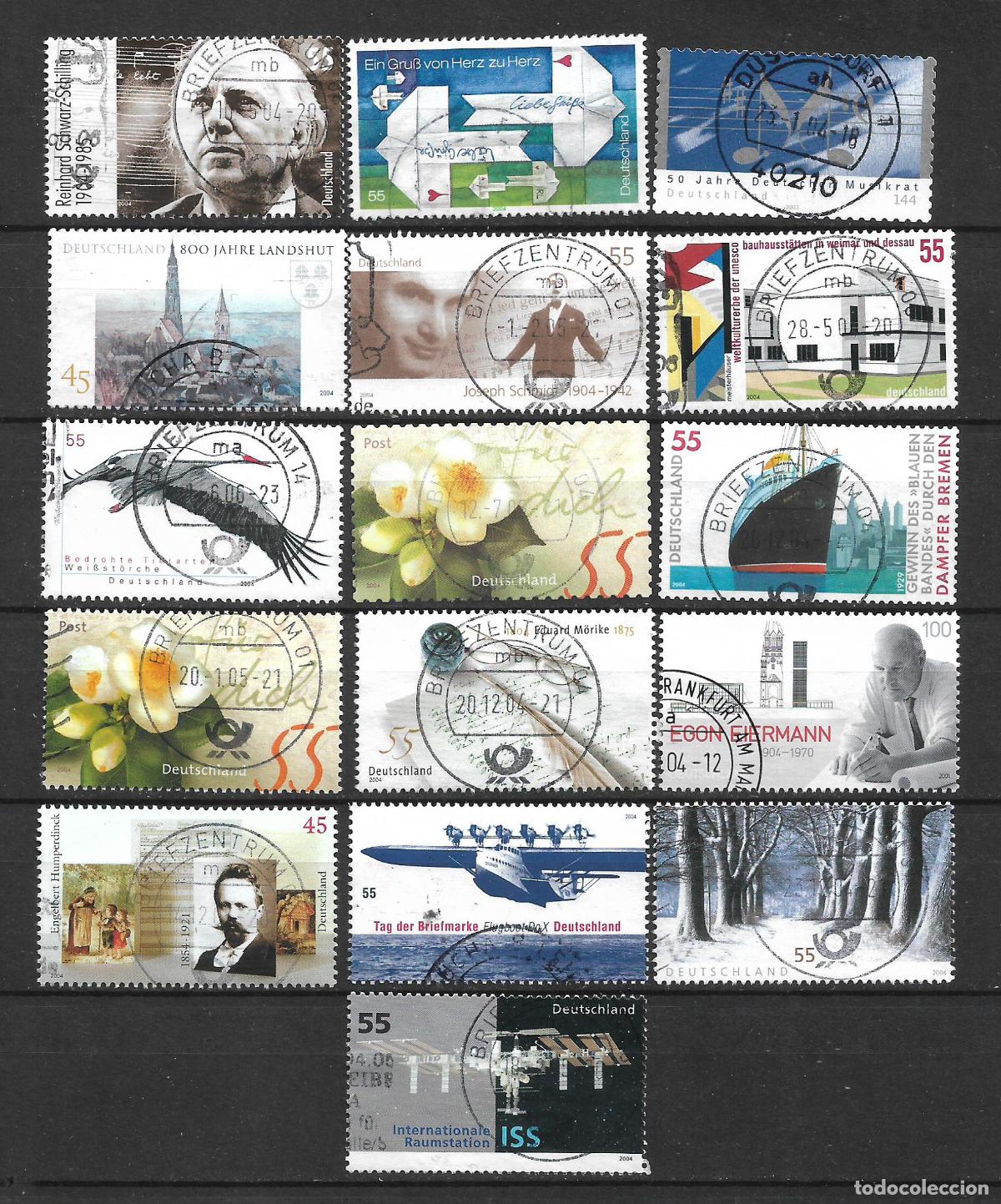 Sellos: alemania 2004 lote 16 sellos usados - 1/32