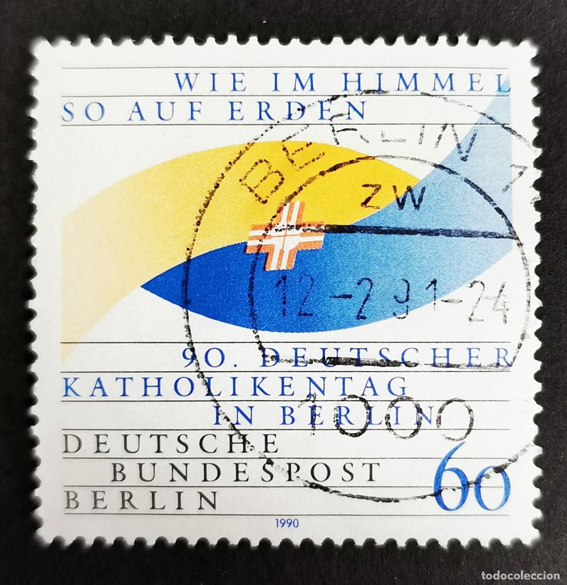 Sellos: Sello Alemania Berl&iacute;n 1990, P&oacute;ster, 60 Pf. Michel: DE-BE 873