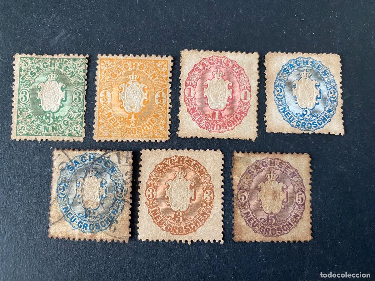 Sellos: Alemania, antiguo Estado de Sajonia 1863-67