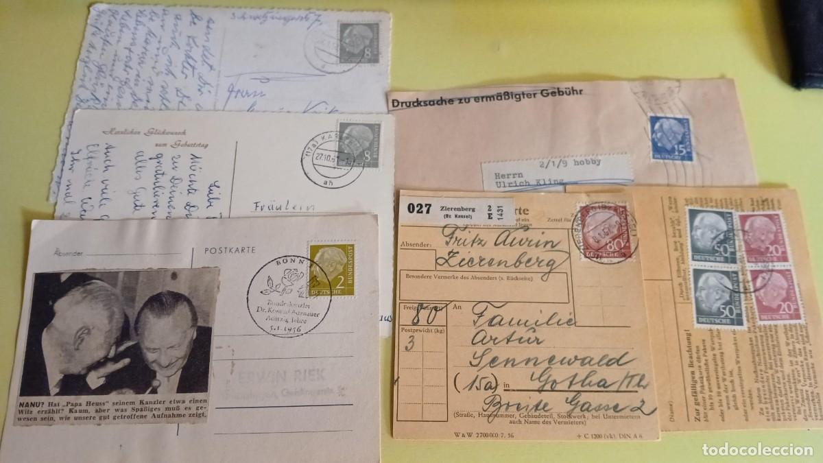 Sellos: Lote sobres de Heuss 1954